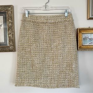 Ann Taylor Cotton Tweed Skirt